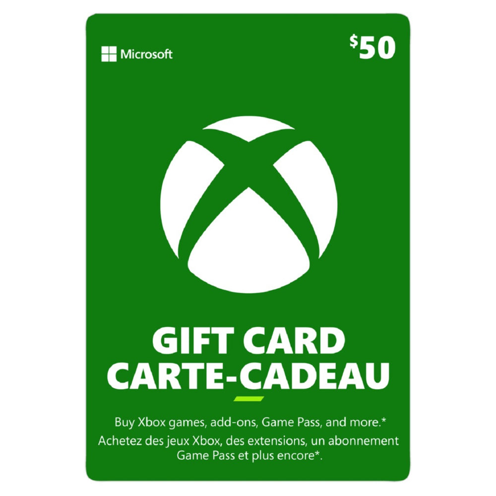 Image of Xbox Live Gift Card, CAD [Download] | 52.49