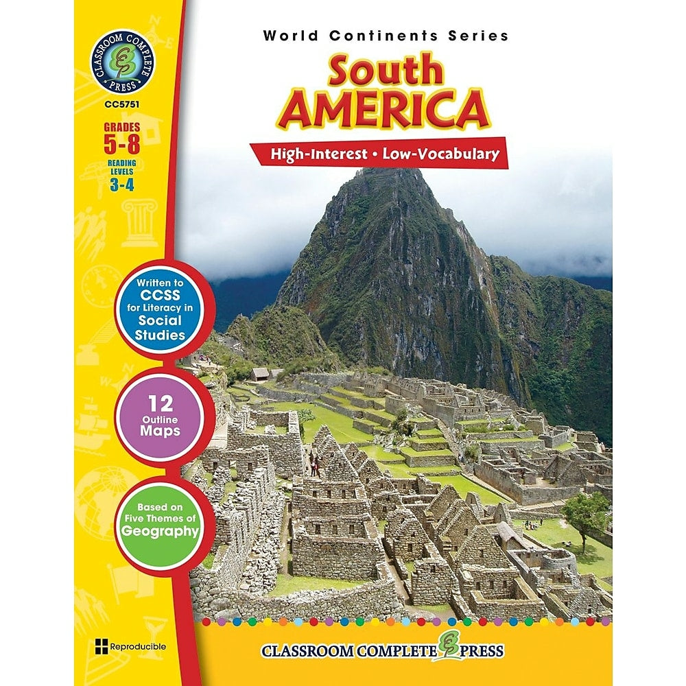 Image of eBook: South America - (PDF version - 1-User Download) - ISBN 978-1-55319-309-8 - Grade 5 - 8