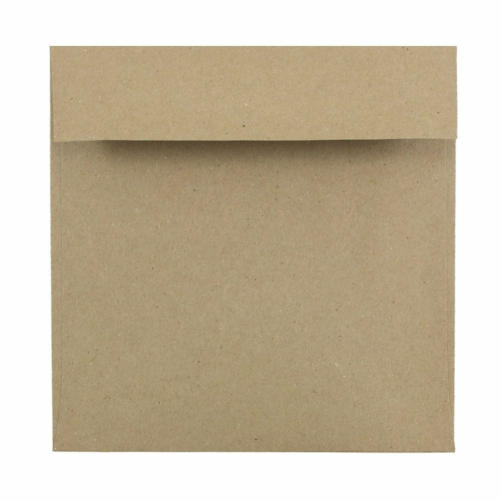 Image of JAM Paper 6 x 6 Square Envelopes, Brown Kraft Paper Bag Recycled, 1000 Pack (LEKR502B)