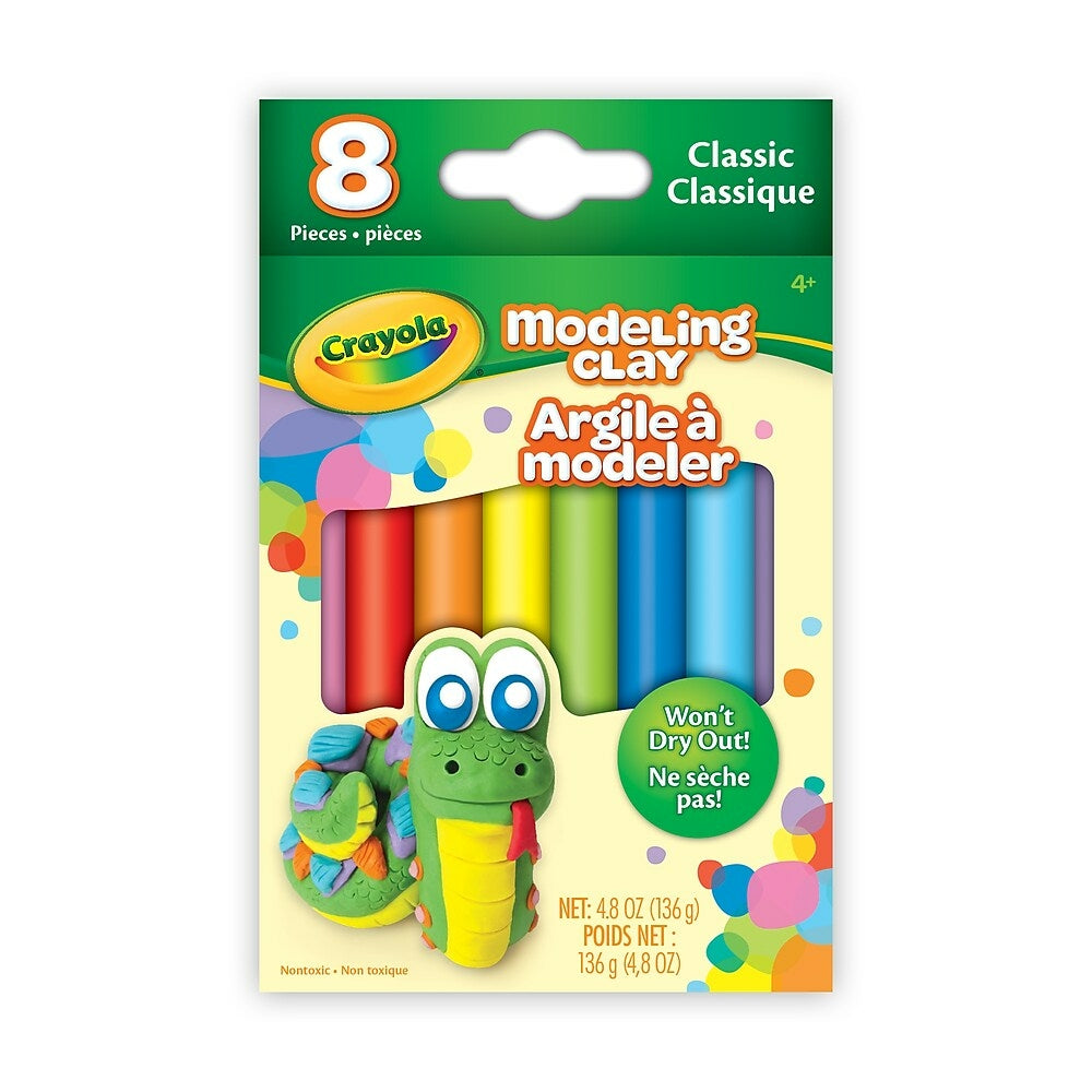 Image of Crayola Modelling Clay, Classic, 8 Pack