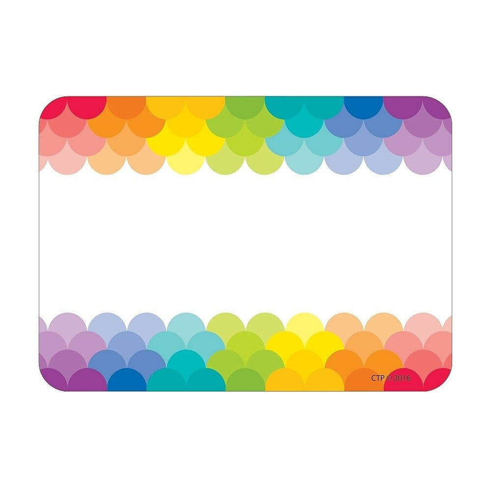 Image of Creative Teaching Press Painted Palette Rainbow Scallops Labels (CTP4821), 6 Pack