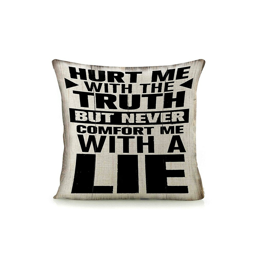 Image of Sign-A-Tology Truth & Lie Pillow - 18" x 18"