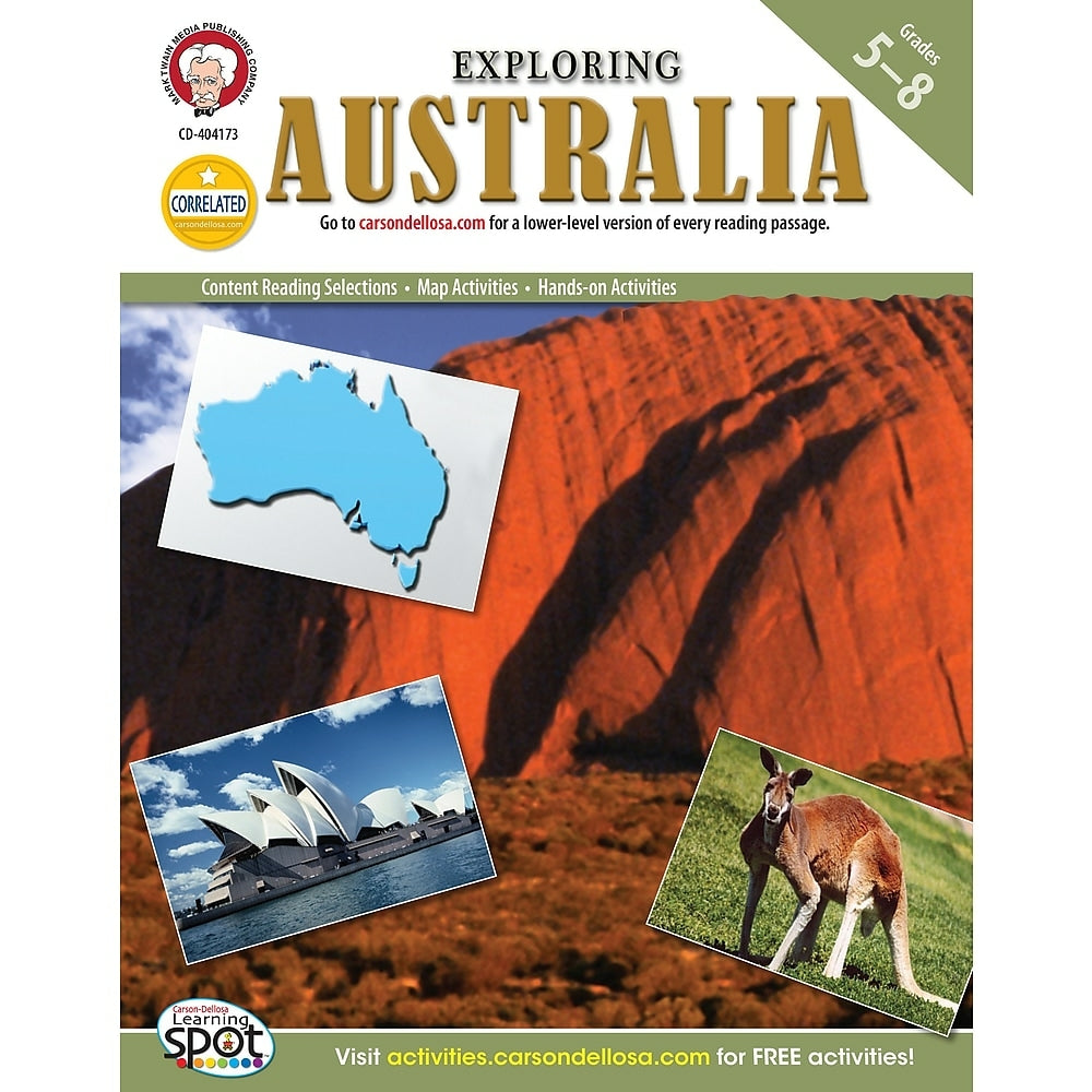 Image of eBook: Mark Twain 404173-EB Exploring Australia - Grade 5 - 8