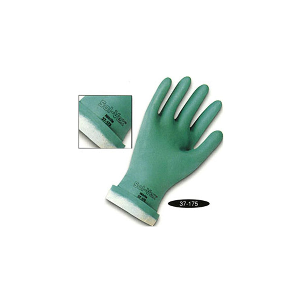 Image of Ansell Sol-Vex Nitrile Gloves - Green, 12 Pack