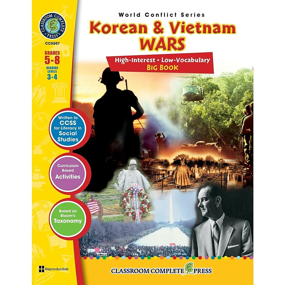 Image of eBook: Korean & Vietnam Wars Big Book - (PDF version - 1-User Download) - ISBN 978-1-55319-362-3 - Grade 5 - 8