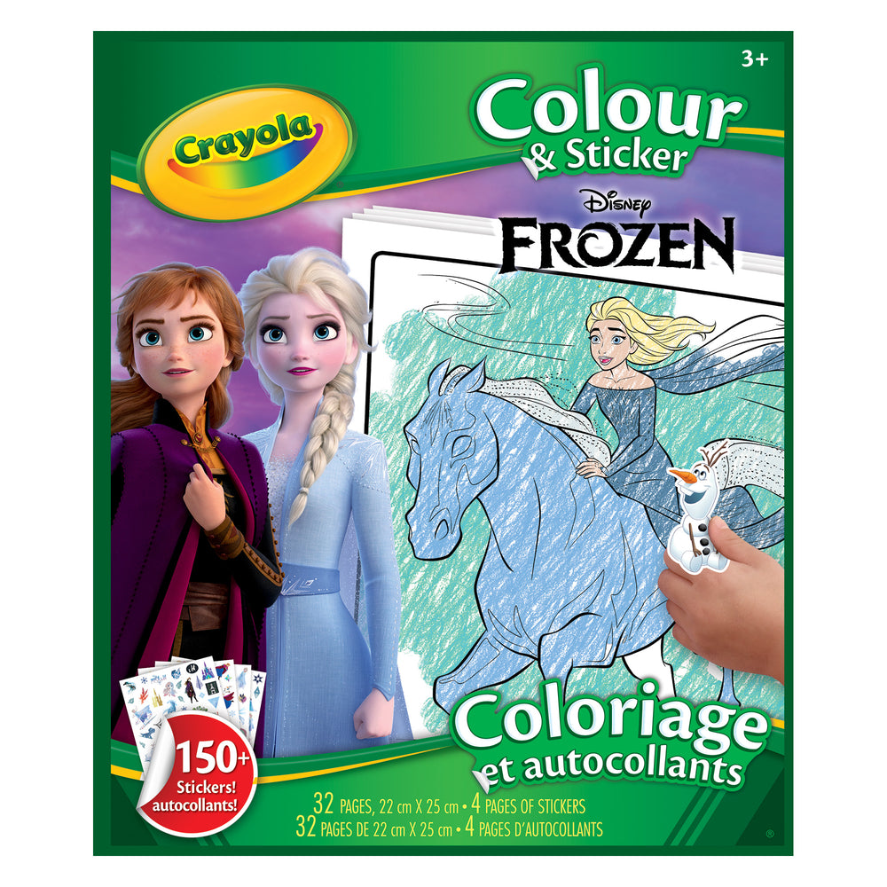 Image of Crayola Colour & Sticker Book - Frozen 2