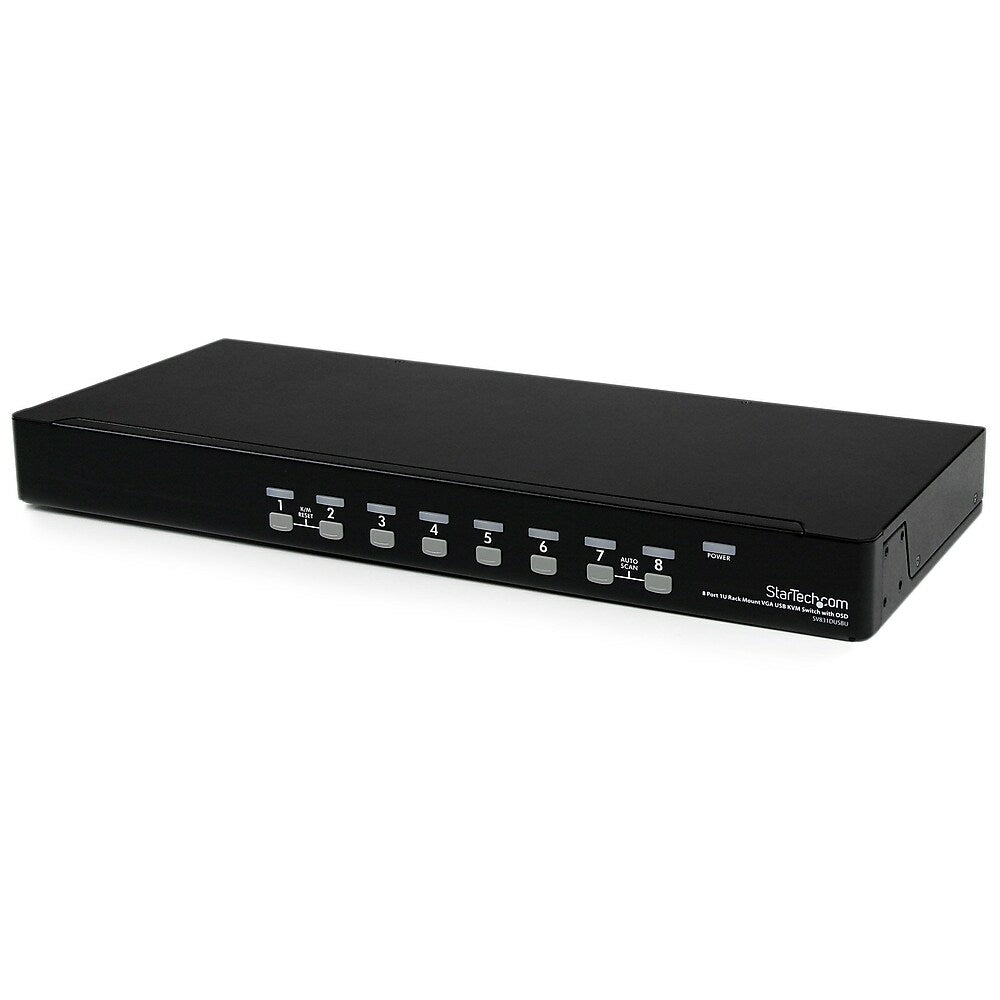 Image of StarTech 1U Rackmount USB KVM Switch with OSD, 8 Port