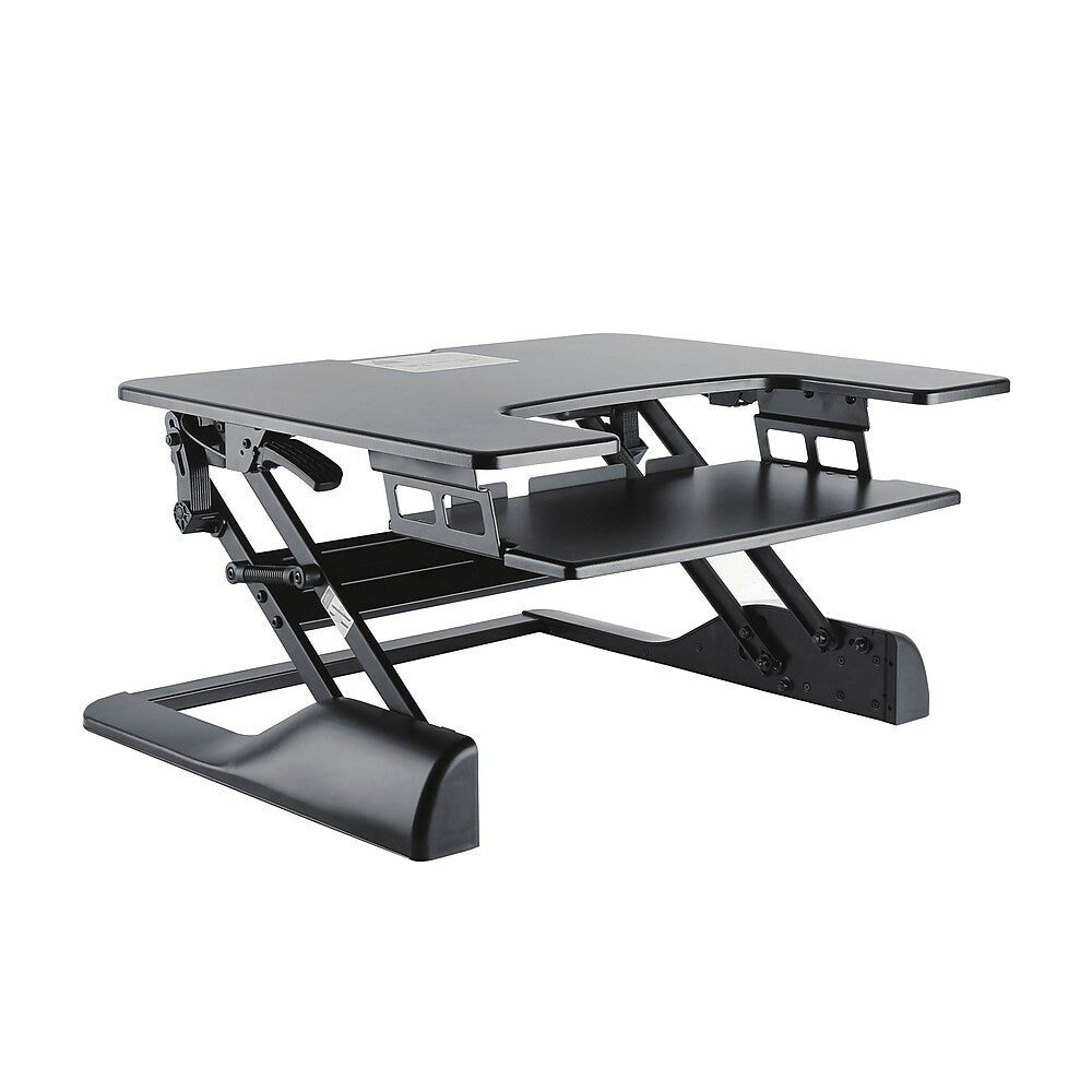 Image of TygerClaw Sit-Stand Workstation Stand (TYDS14013), Black
