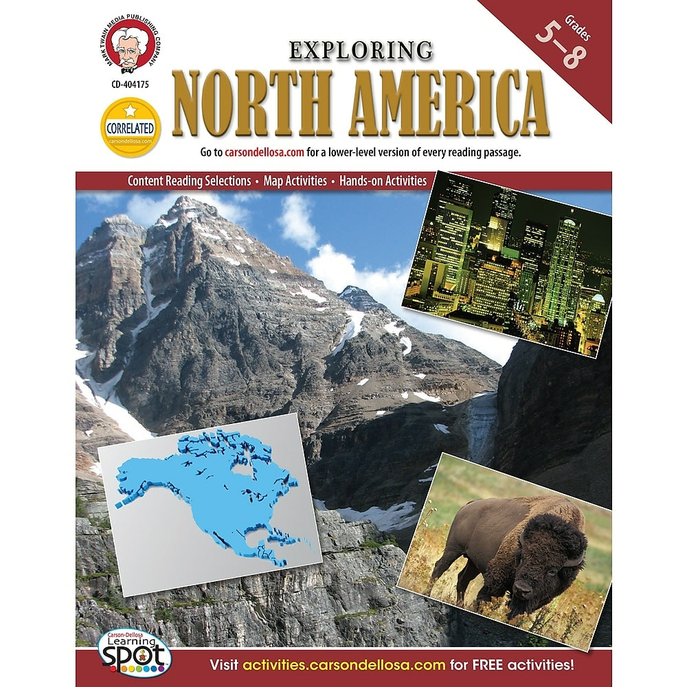 Image of eBook: Mark Twain 404175-EB Exploring North America - Grade 5 - 8