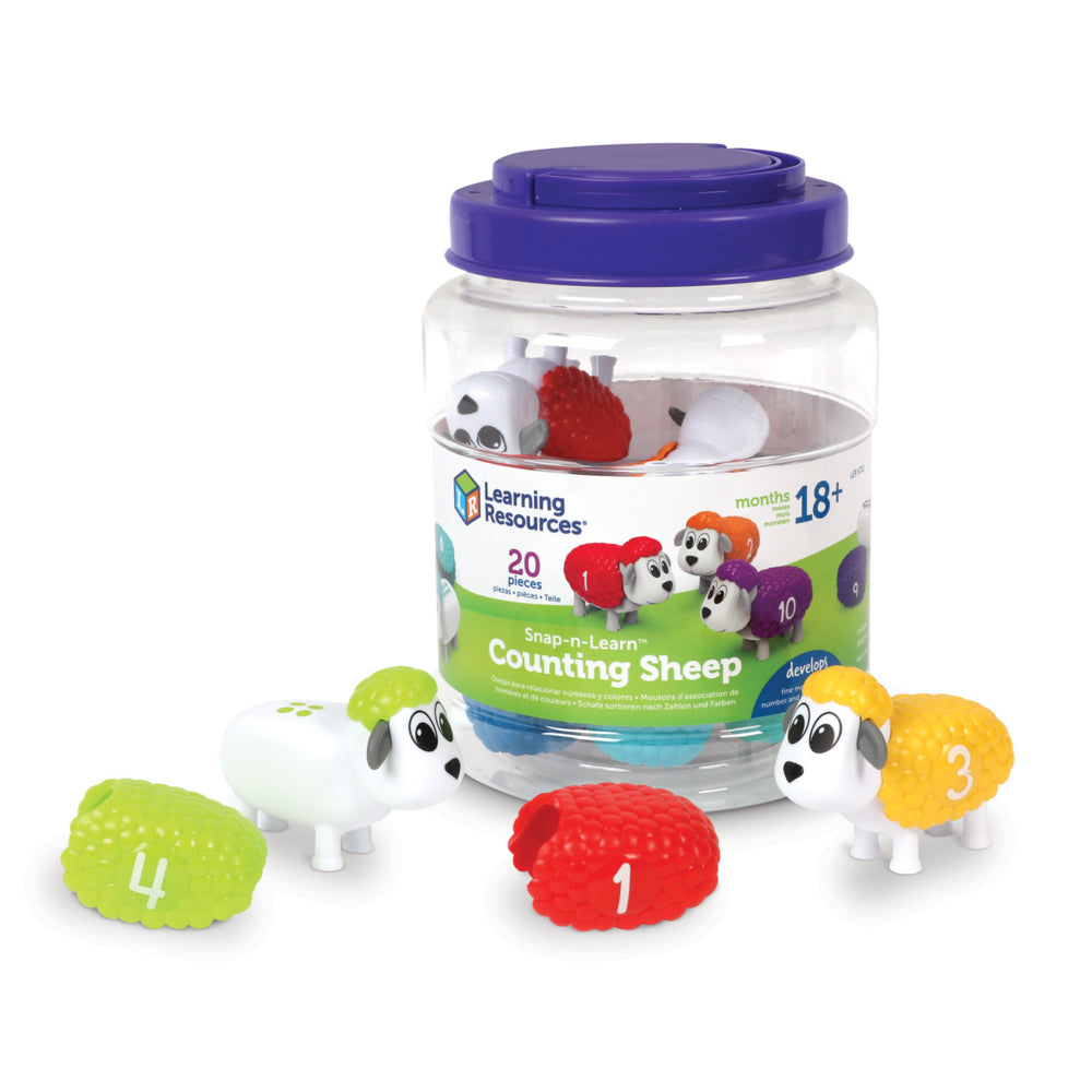 Image of Learning Resources Snap-n-Learn Counting Sheep - Multicolor, Multicolour