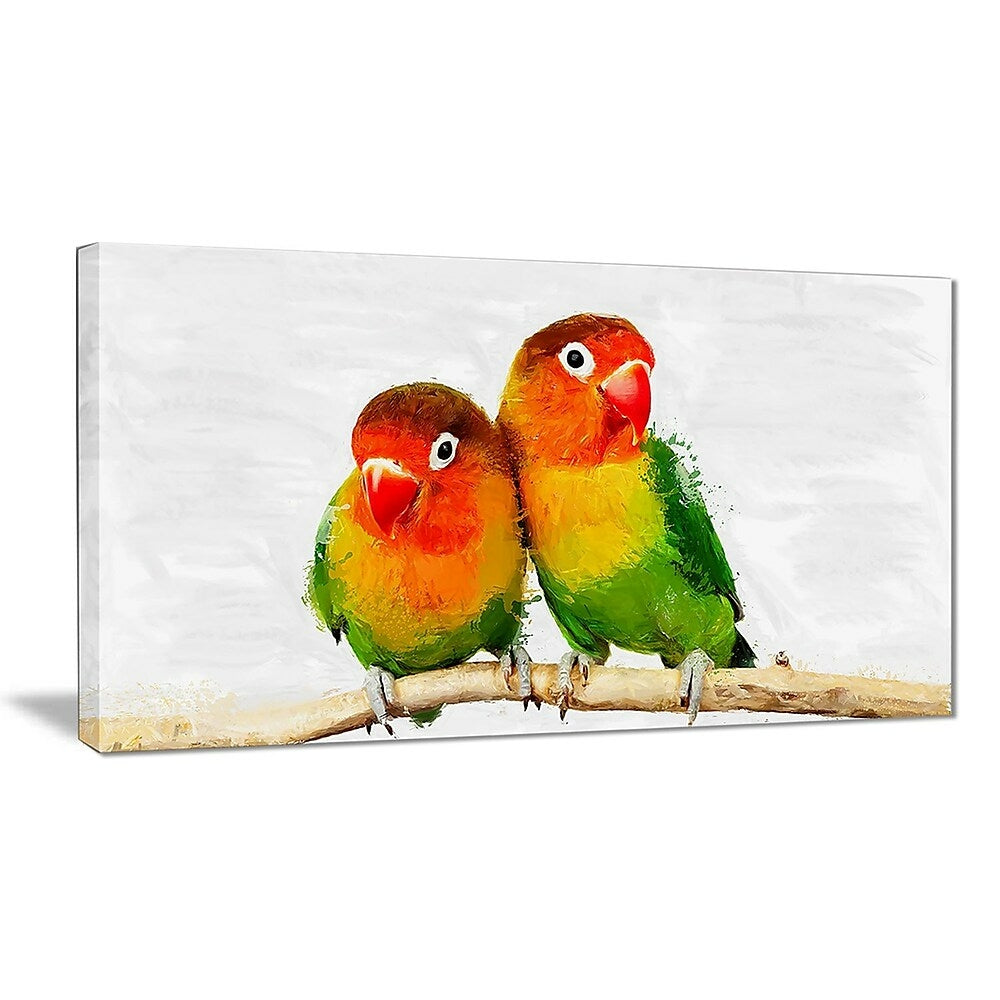 Image of Designart Best Bird Friends Canvas Art Print, (PT2492-32-16)