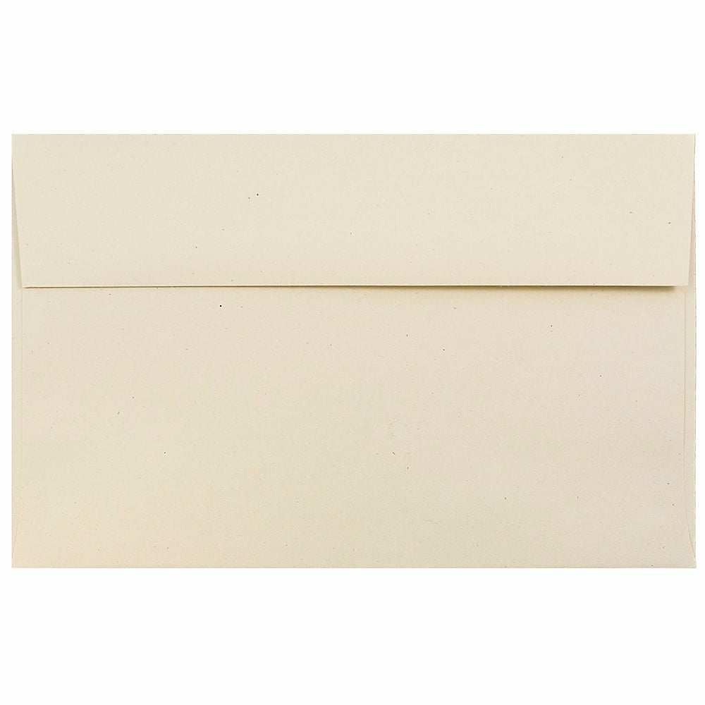 Image of JAM Paper A10 Invitation Envelopes, 6 x 9.5, Husk Brown Recycled, 1000 Pack (03222B), White