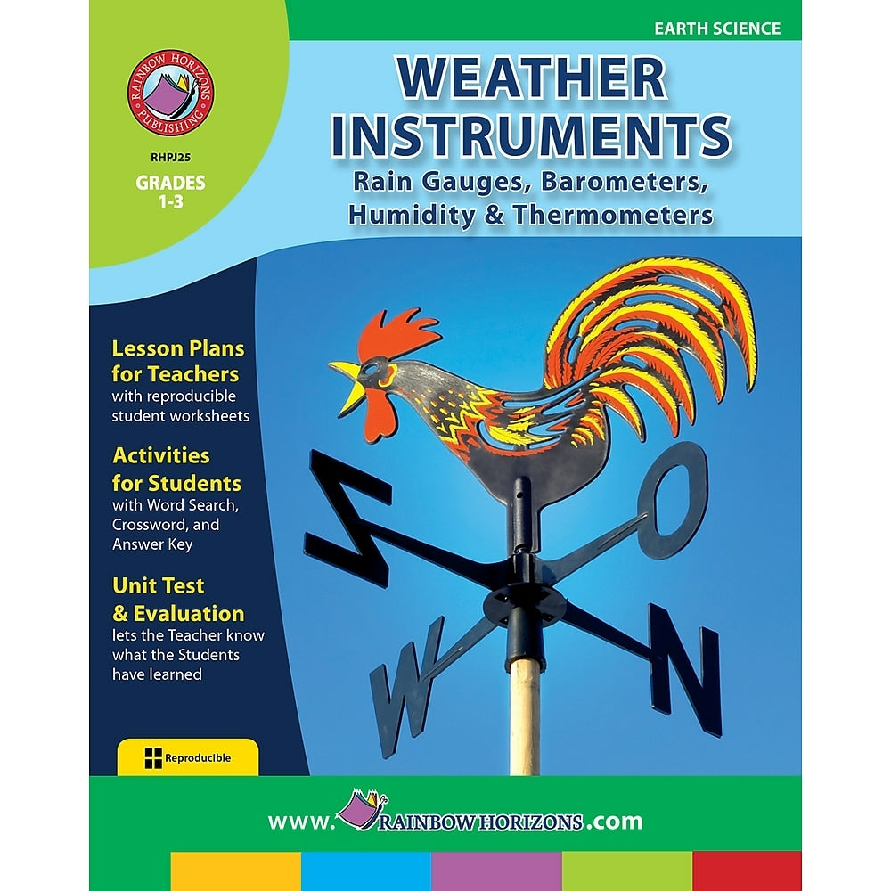 Image of eBook: Weather Instruments: Rain Gauges, Barometers, Humidity & Thermometers (PDF version) - Grade 1 - 3