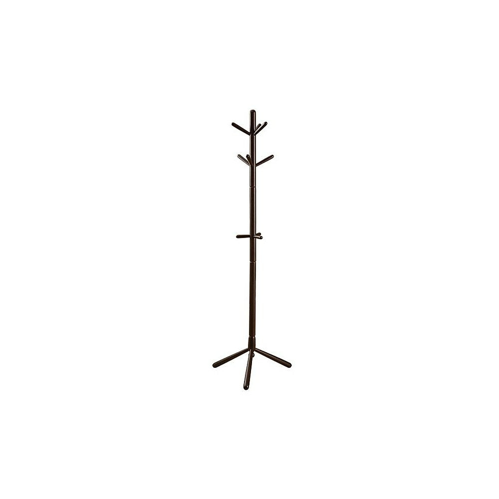 Image of Monarch Specialties - 2004 Coat Rack - Hall Tree - Free Standing - 9 Hooks - Entryway - 69"H - Bedroom - Wood - Brown