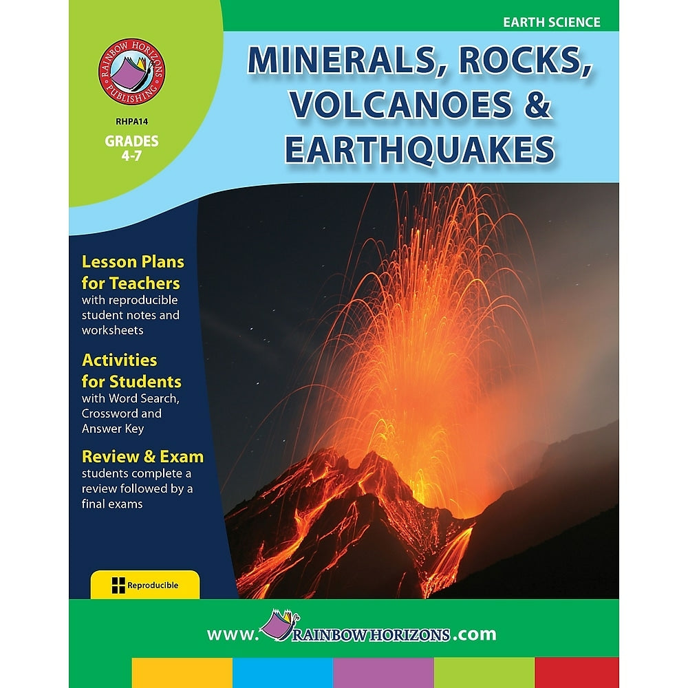 Image of eBook: Minerals, Rocks, Volcanoes & Earthquakes (PDF version - 1-User Download) - ISBN 978-1-55319-006-6 - Grade 4 - 7