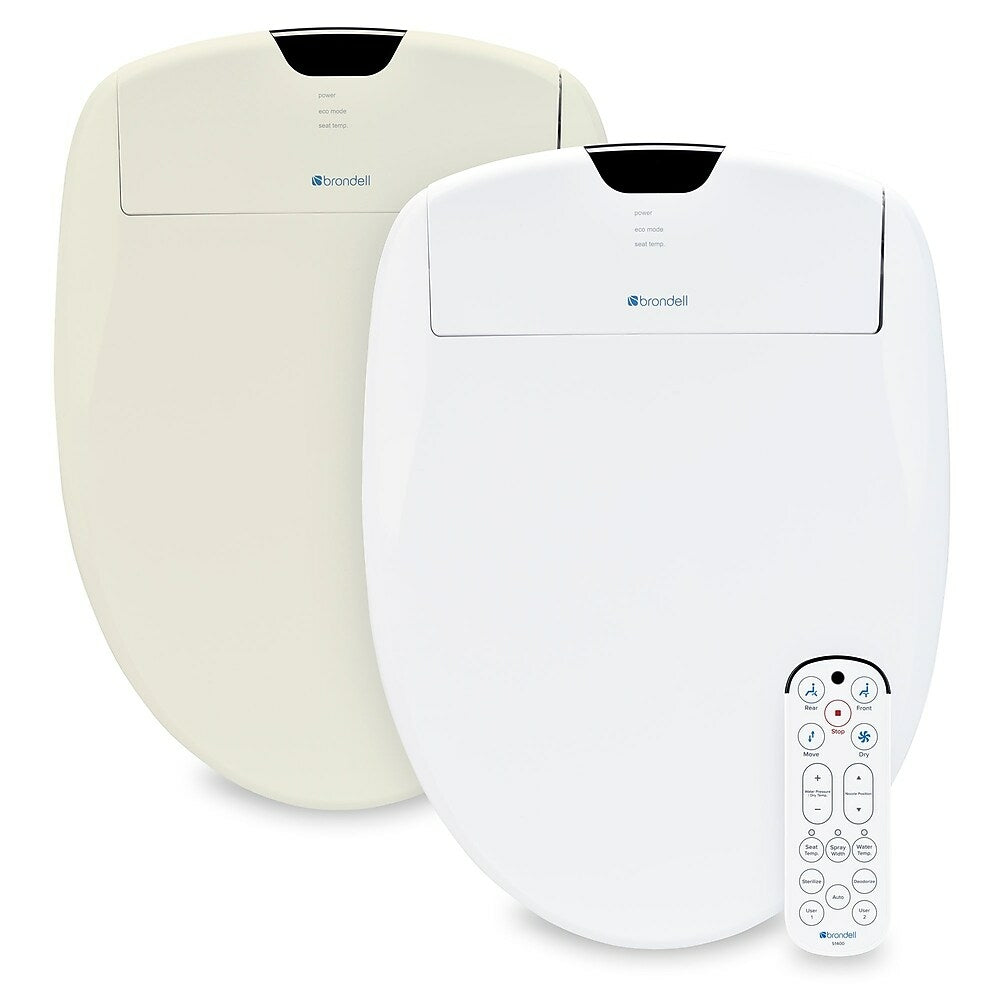 Image of Brondell Swash 1400 Luxury Bidet Toilet Seat, Round, White (S1400-RW)