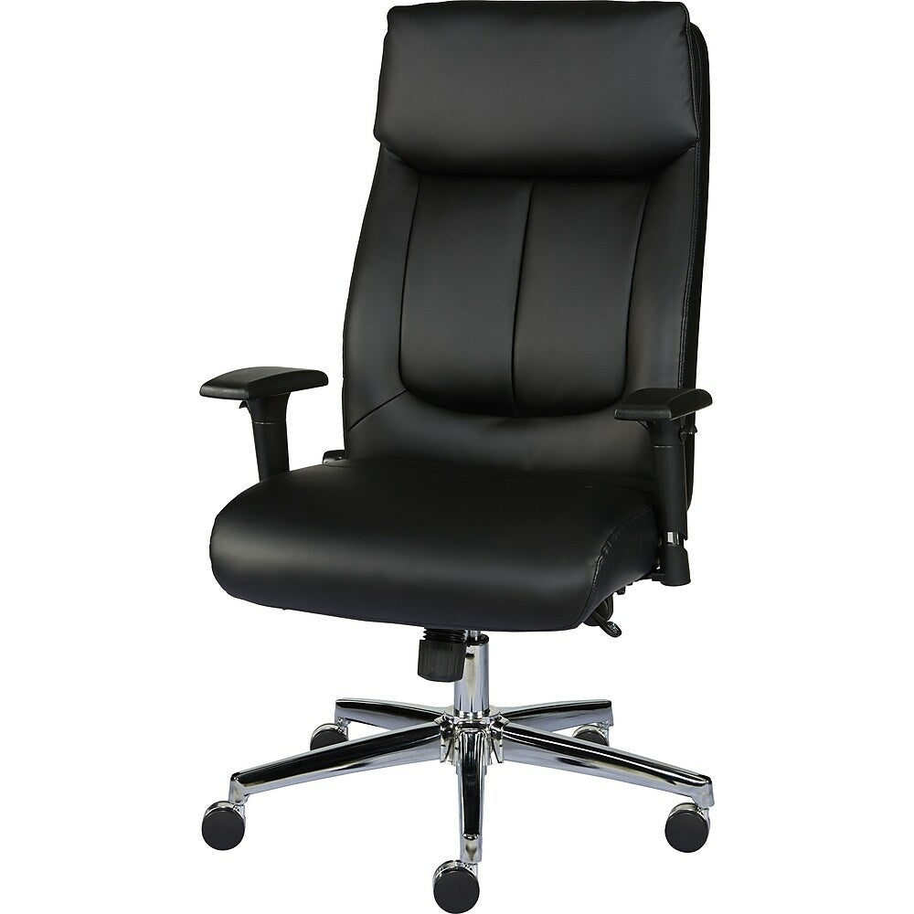 staples sevit bonded leather office chair black  staplesca