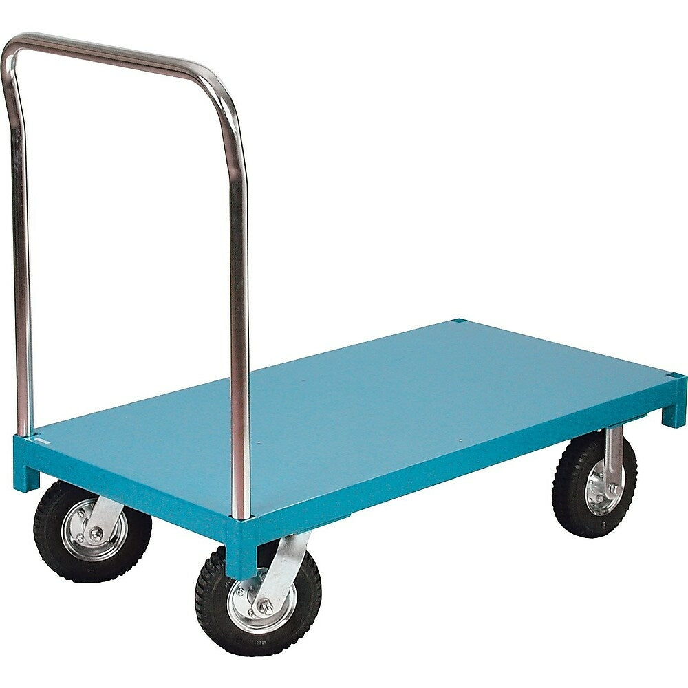 Image of Kleton Platform Truck, 36" L x 24" W, 1000 Lbs. Capacity, Pneumatic Casters