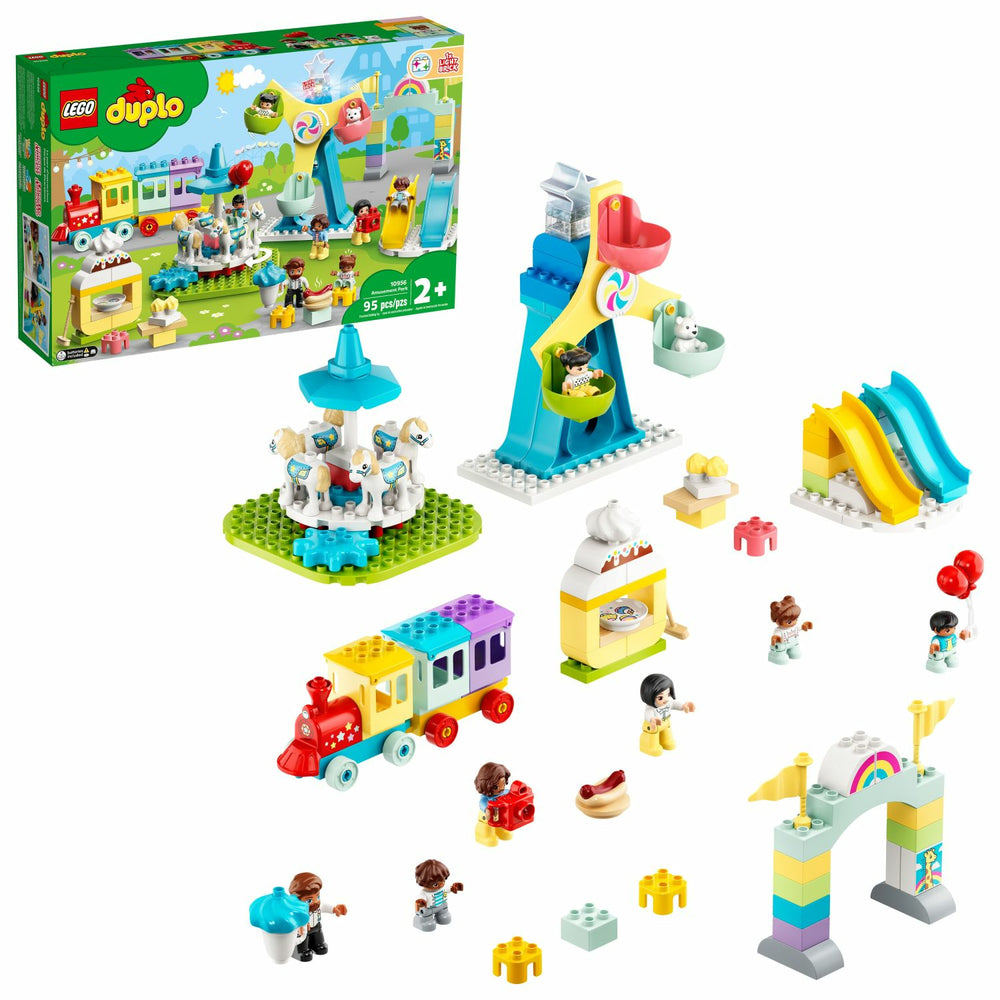Image of LEGO DUPLO Town Amusement Park Building Toy - 95 Pieces