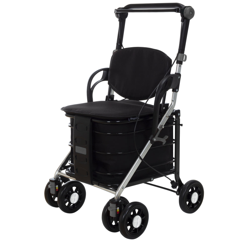 Image of Playmarket Care One Shopping Cart - 4-Wheel - Black