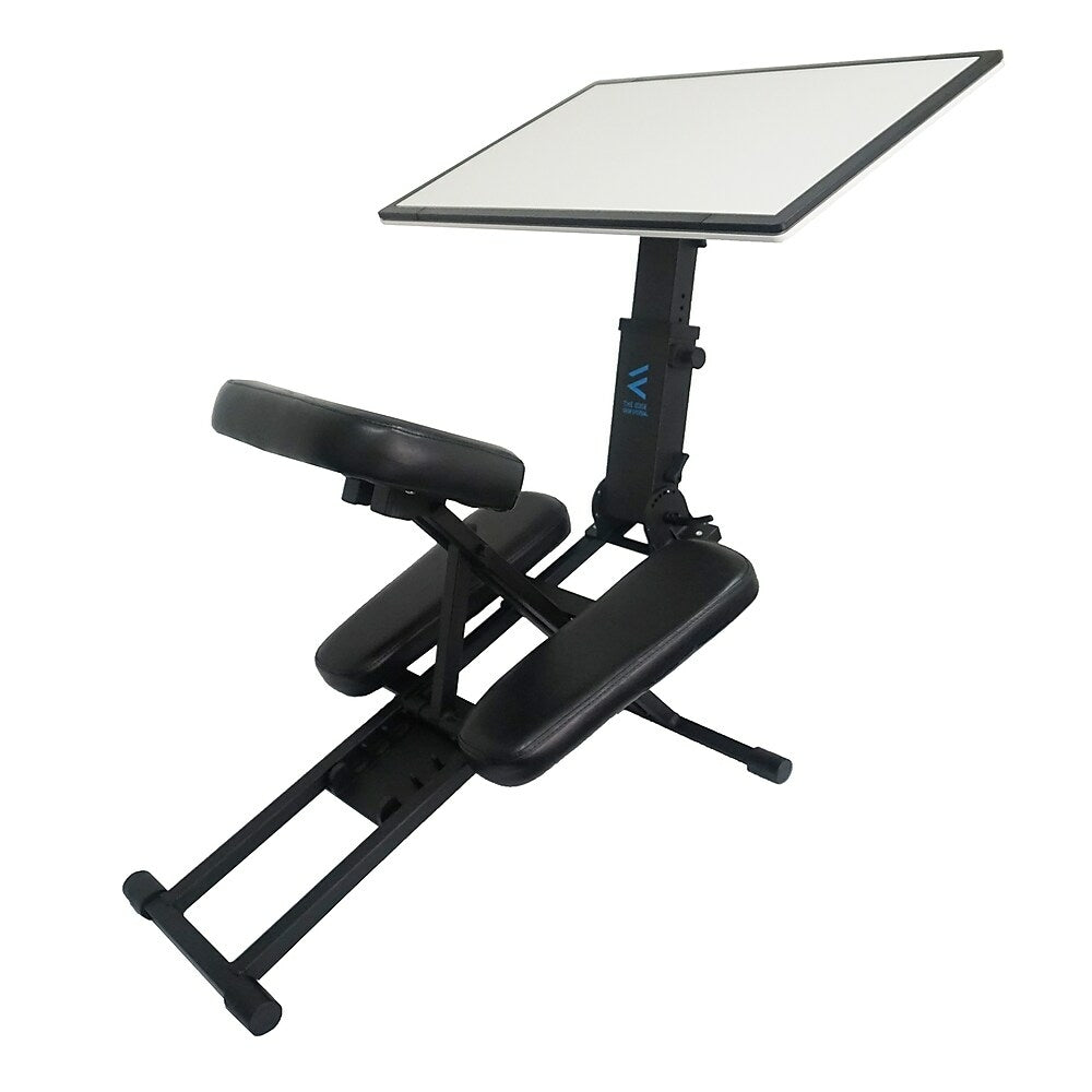 Image of Victor The Edge Desk Ergonomic Adjustable Kneeling Desk (D-1060), Black