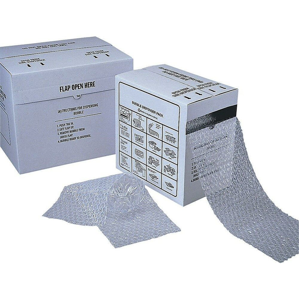 Image of Multipurpose Bubble Rolls in Dispenser Box, 12" x 100'