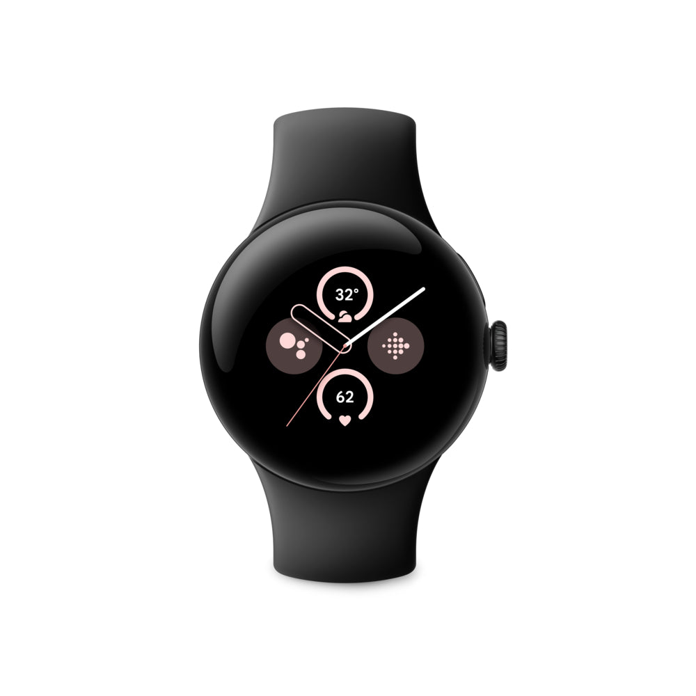 Image of Google Pixel Watch 2 - Bluetooth/Wi-Fi - Matte Black Aluminium Case/Obsidian Active Band