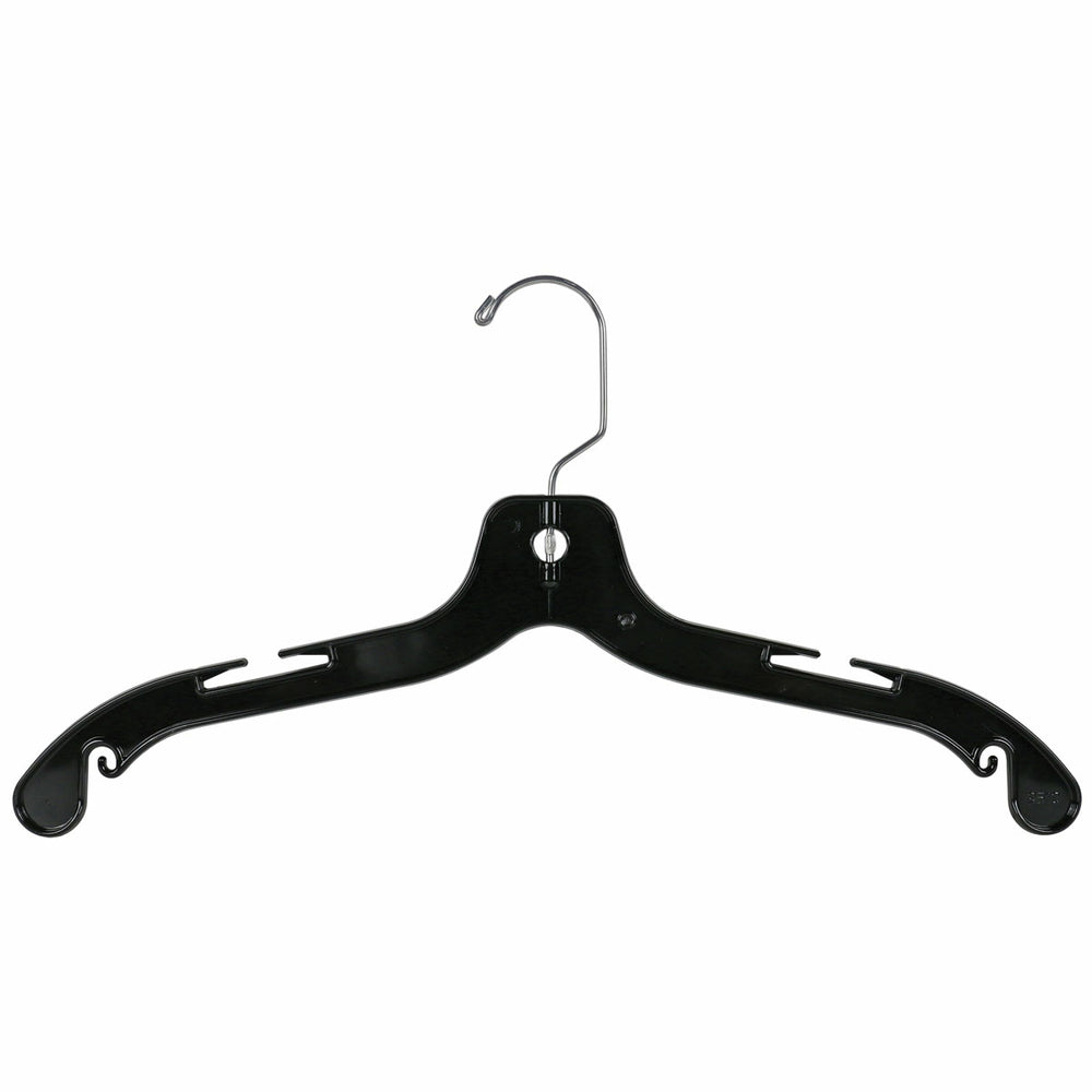 Image of Eddie's 17" Heavy Weight Top Hangers - Black - 100 Pack