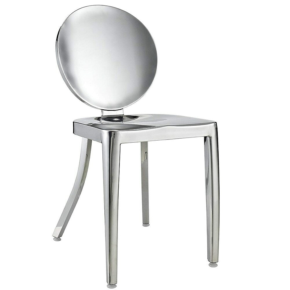 Image of Nicer Furniture Philippe Starck Kong Side Chair Stainless Steel, White