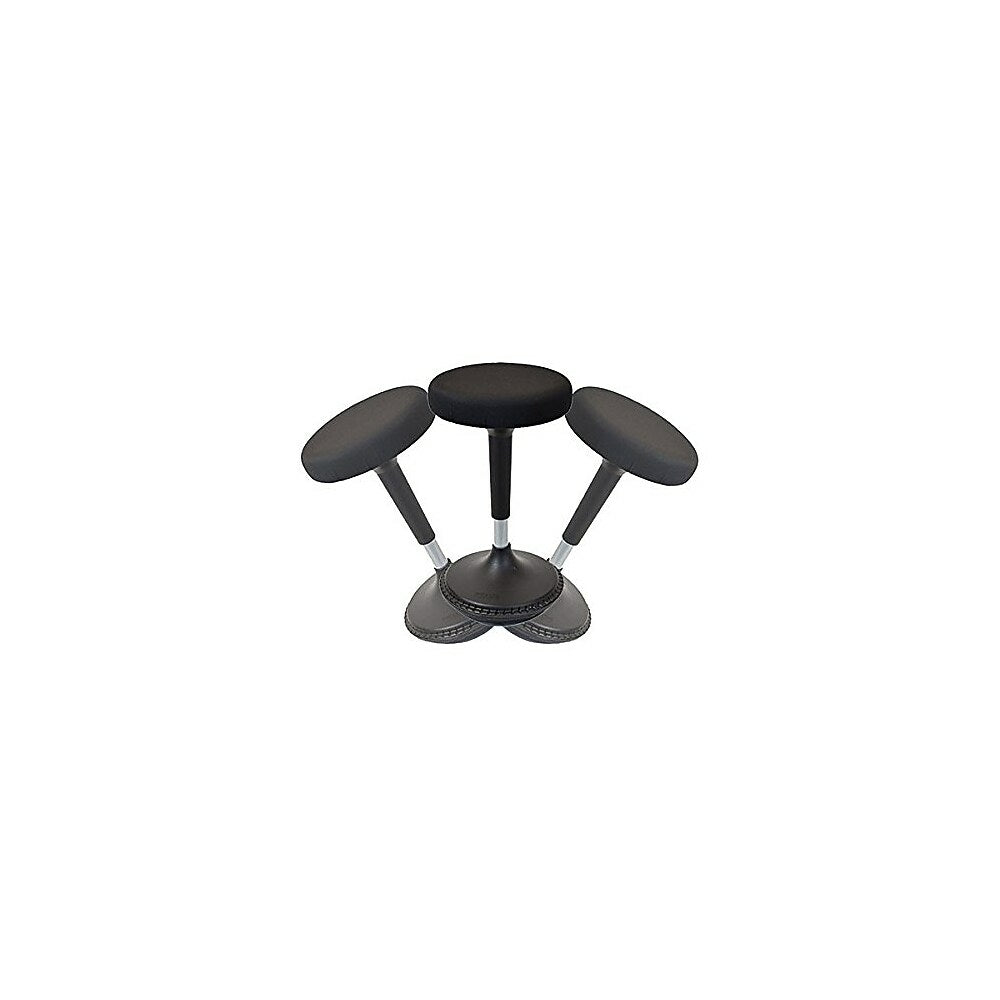 Image of Uncaged Ergonomics Wobble Stool, Active Sitting Chair for Standing Desks, Black