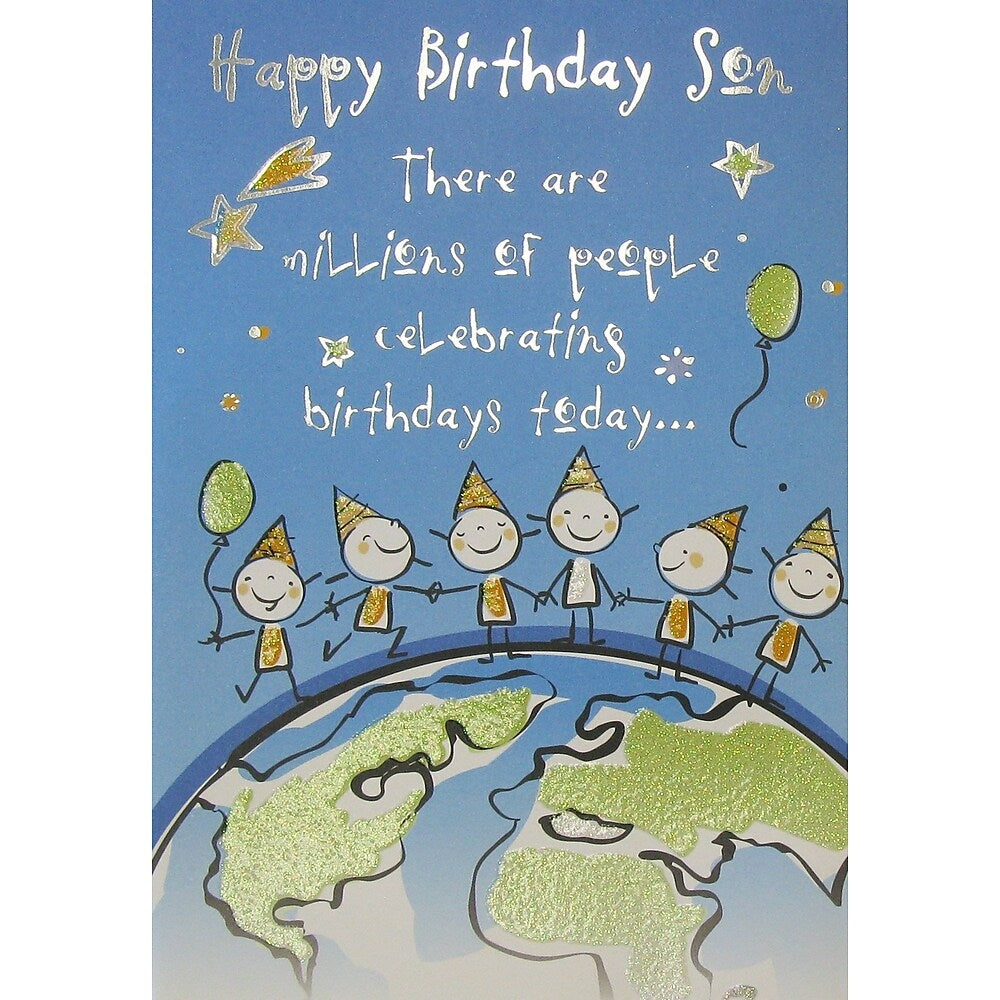 Image of Rosedale Greeting Card, Birthday Son, Humorous, 6 Pack