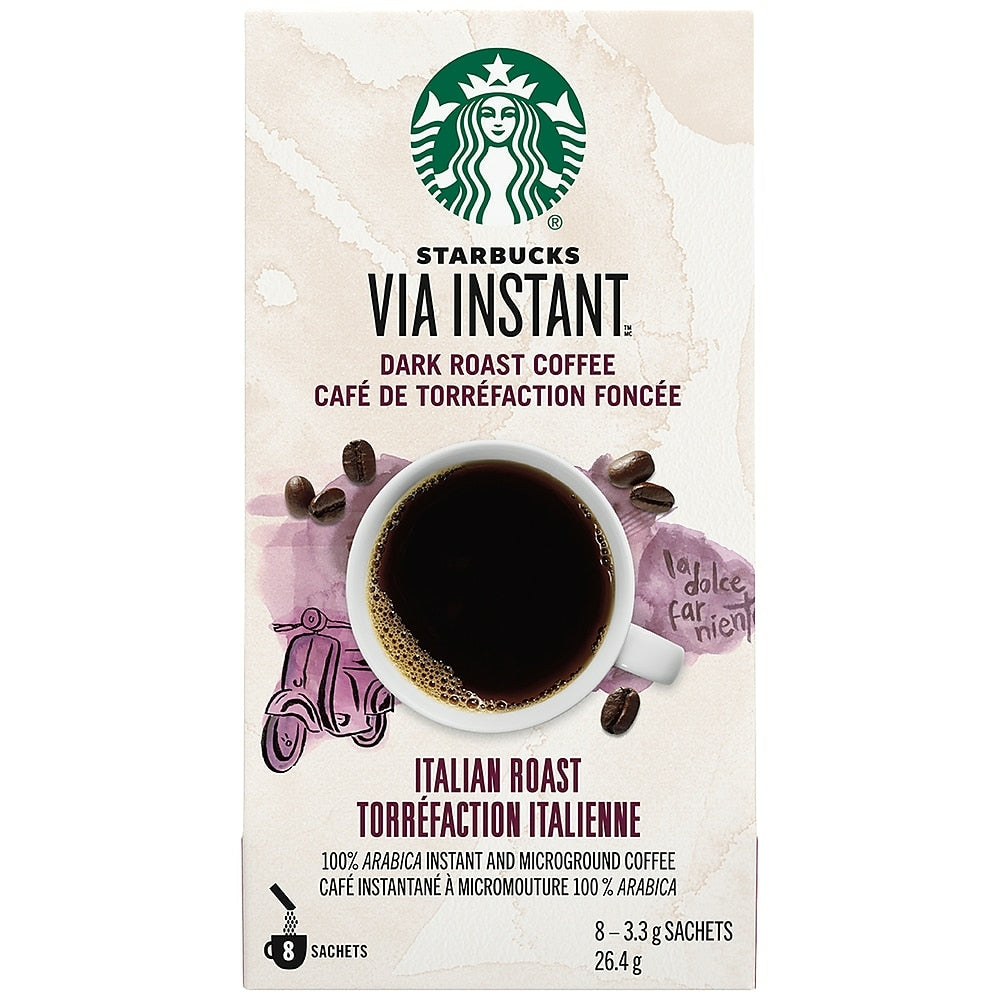 Image of Starbucks VIA Ready Italian Roast Brew Coffee - 8 Pack