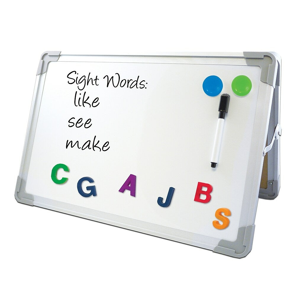 Image of Flipside Desktop Easel Set with Pen and Two Magnets, 18" W x 12" T