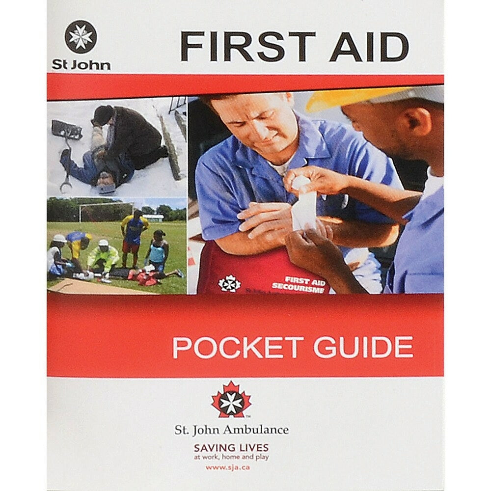 Image of St. John Ambulance First Aid Guides, Bilingual, 24 Pack