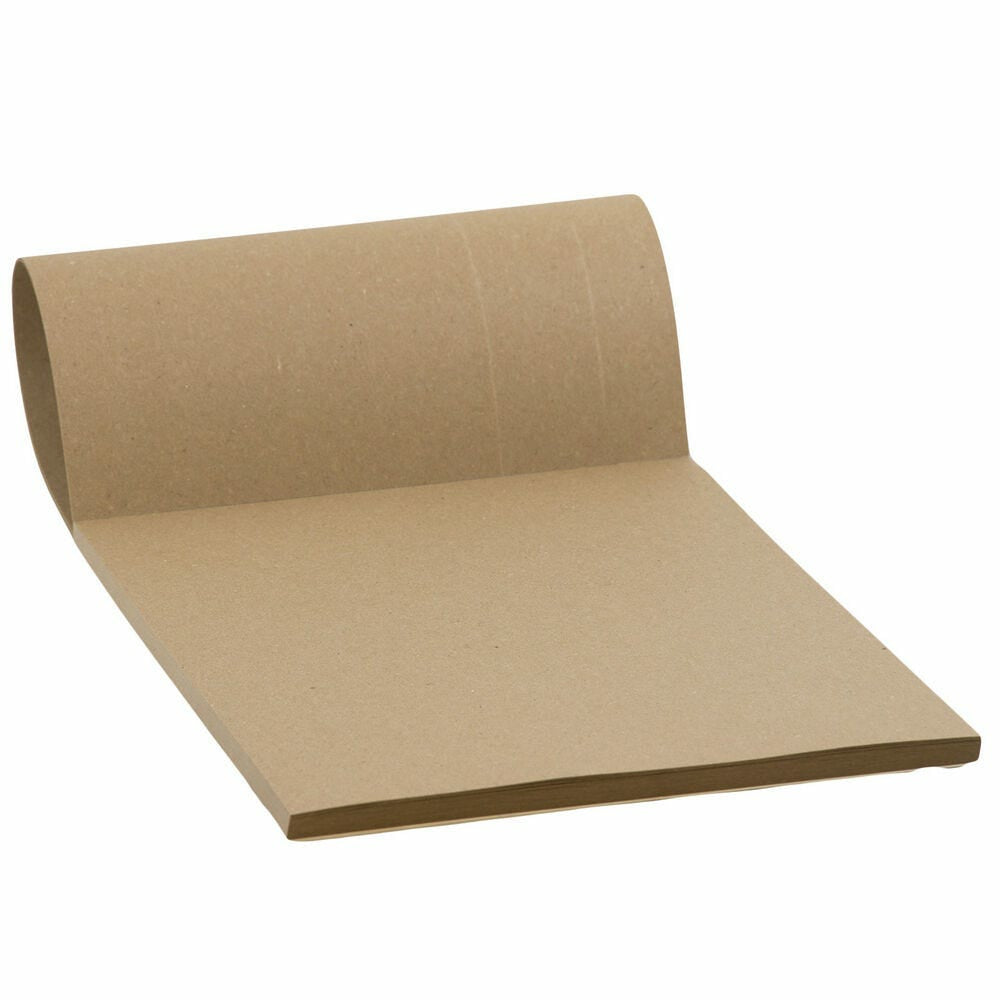 Image of JAM Paper Sketch Paper Pad - 8.5" x 11" - Brown Kraft - 50 Sheets/Pad, Brown_Kraft