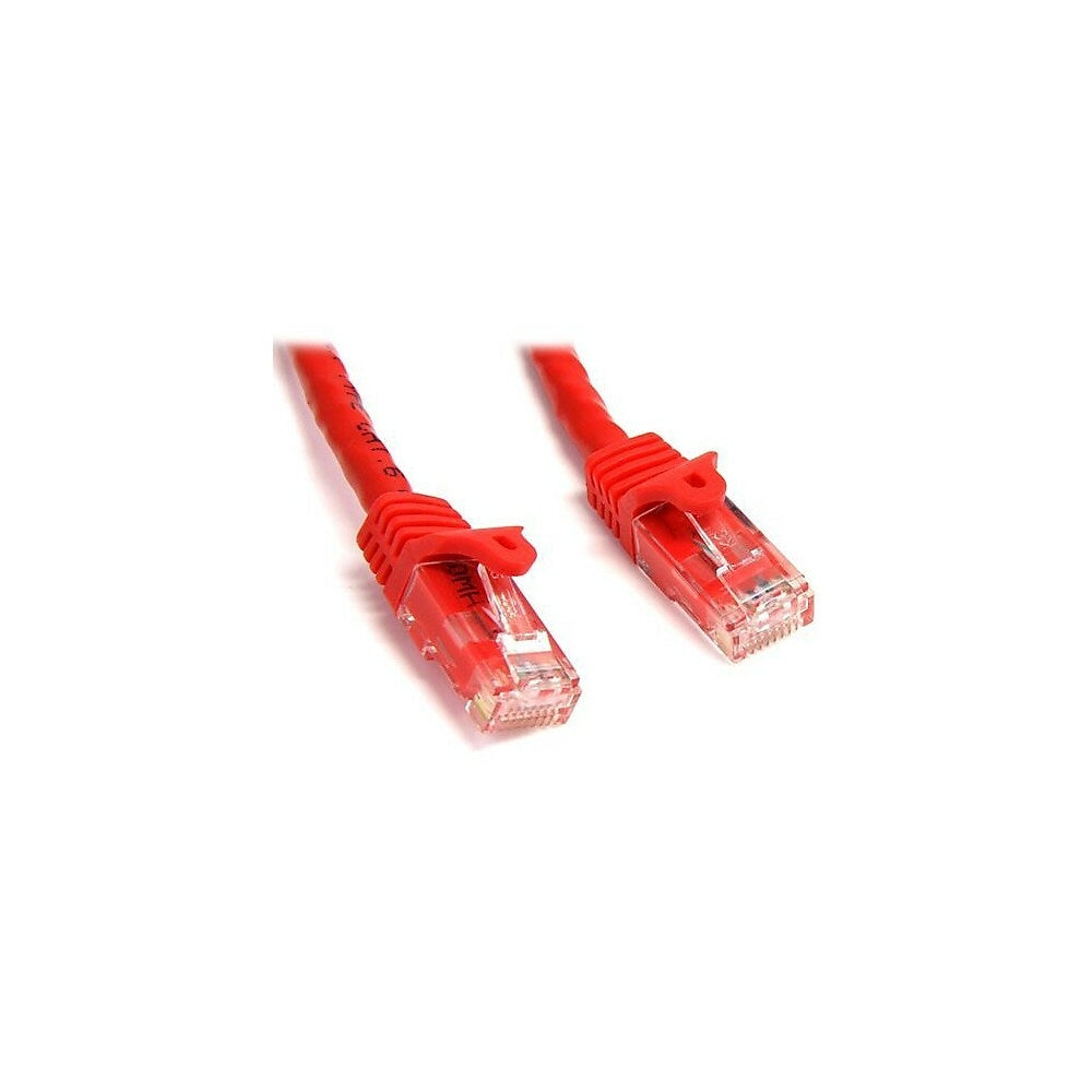 Image of StarTech N6PATCH3RD 3' Cat 6 Snagless Patch Cable, Red