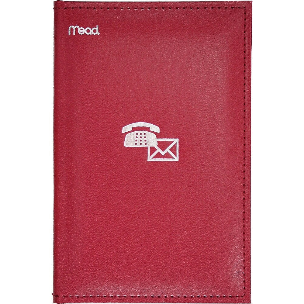 Image of Mead Index Telephone and Address Book, 5 - 1/8" x 7 - 3/4", Assorted Colours