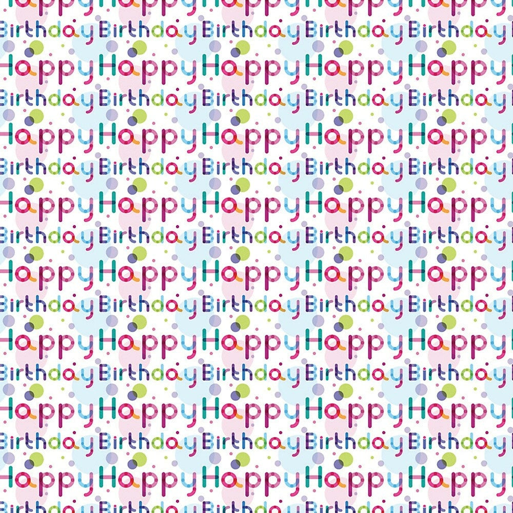 Image of 2 Sheet Flat Birthday Wrap, Candles, 12 pack