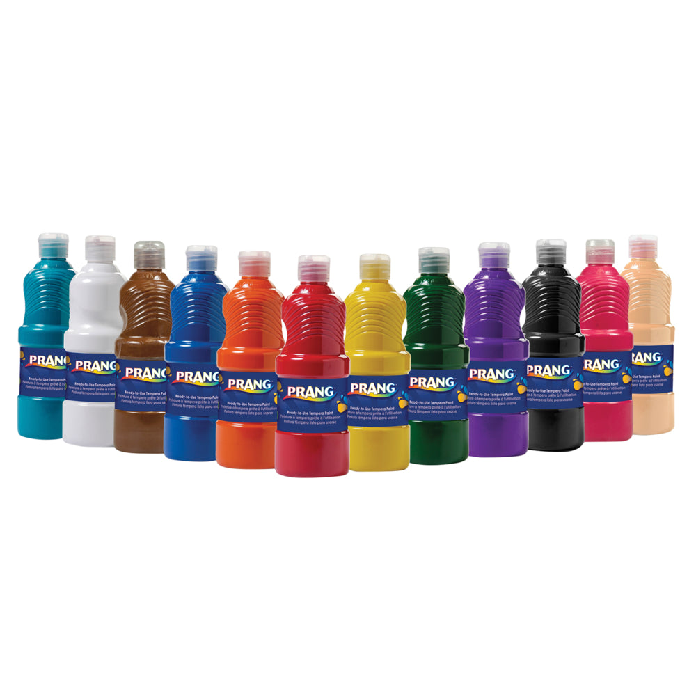 Image of Prang Non-toxic Liquid Tempera Paint, 12/Set (dix21696)