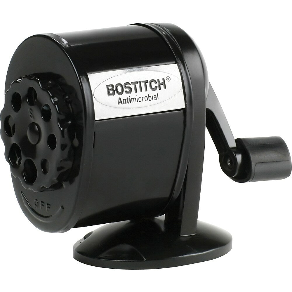 Image of Stanley Bostitch 8-Hole Manual Pencil Sharpener with Antimicrobial Protection