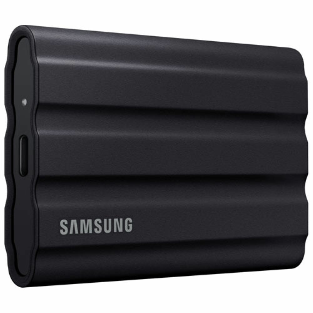 Image of Samsung - T7 2TB USB 3.2 Gen. 2 Shield Portable SSD - Black