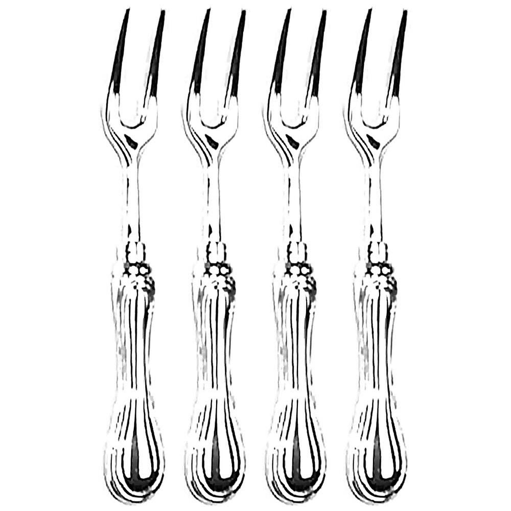 Image of Elegance Silver-Plate Rim Fork, Set of 4