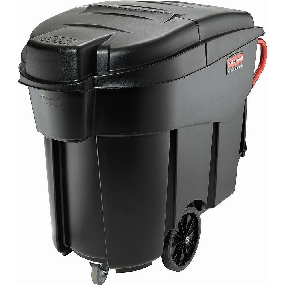 Image of Rubbermaid Mega BRUTE Mobile Waste Collector, 120 Gallons, Black (FG9W7300BLA)