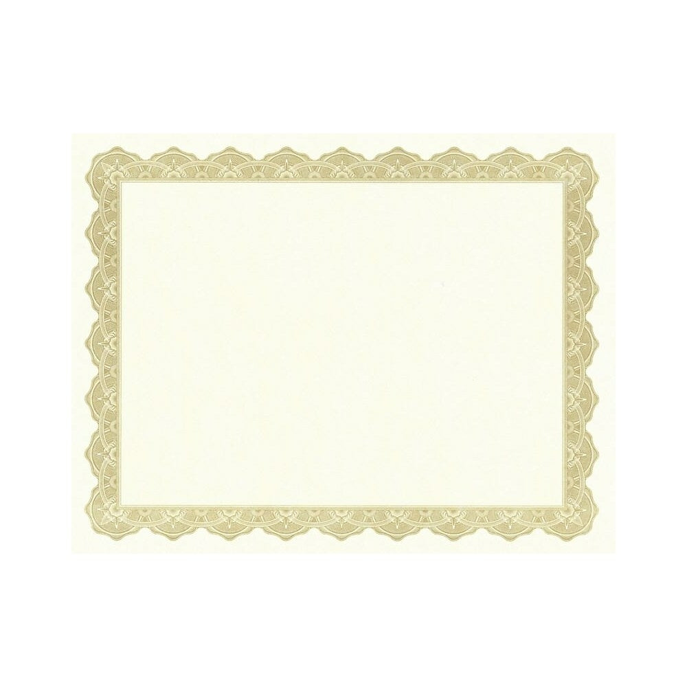 Image of Geographics Award and Recognition Certificates , Fine Parchment, 8-1/2" x 11", Optima Gold, 25 Pack