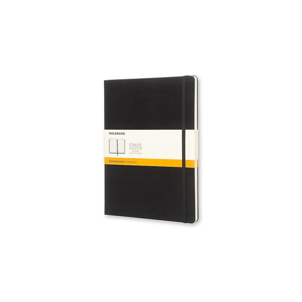 Image of Moleskine Classic Ruled Hard Cover Notebook, Black, 7.5" x 9.75"