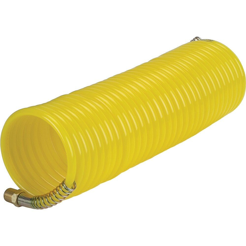 Image of Aurora Tools Air Hoses Nylon Coil with Fittings, 1/4" x 25'