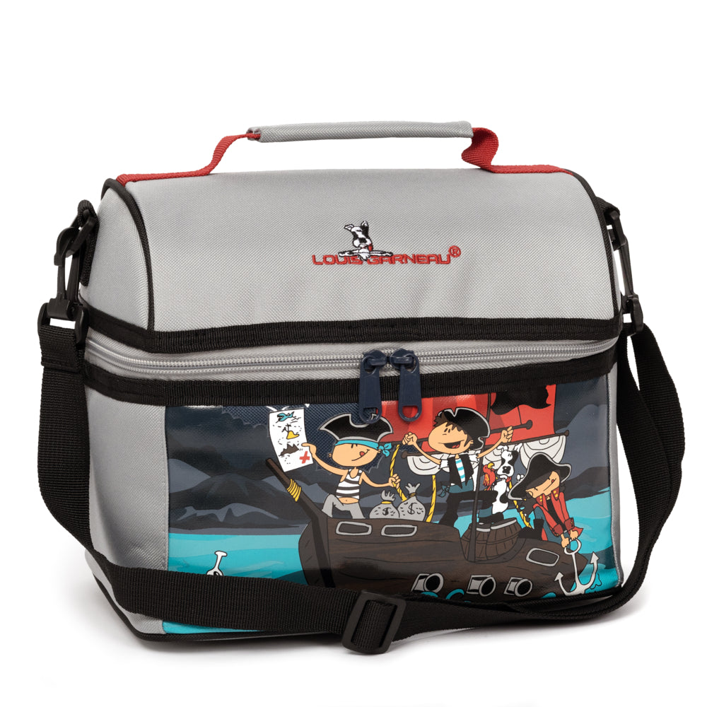 Image of Louis Garneau Pirate Dome Lunch Box with Removable Plastic Liner, Multicolour