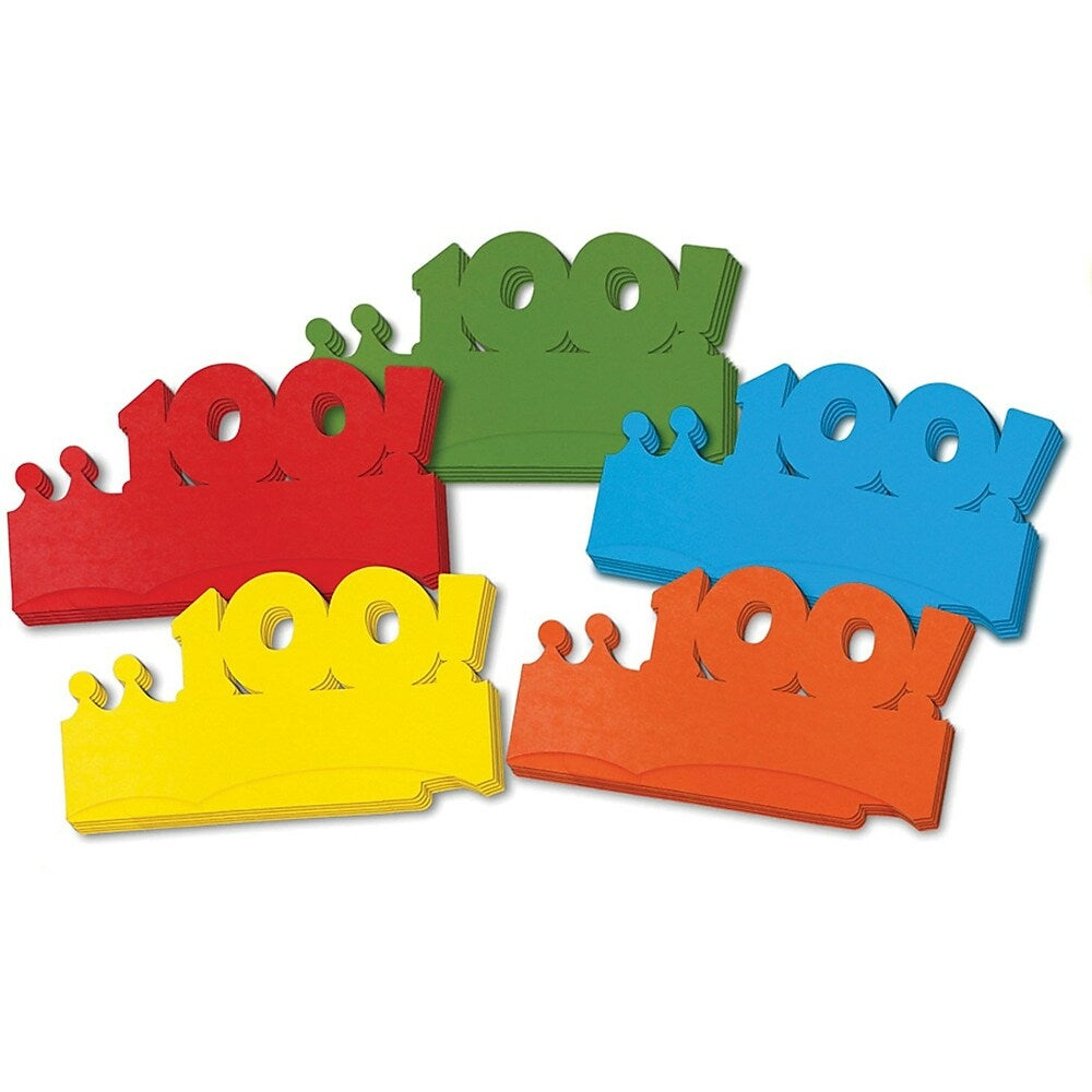 Image of Chenille Kraft My First 100 Days Paper Crowns, 50 Pack, 25 Pack