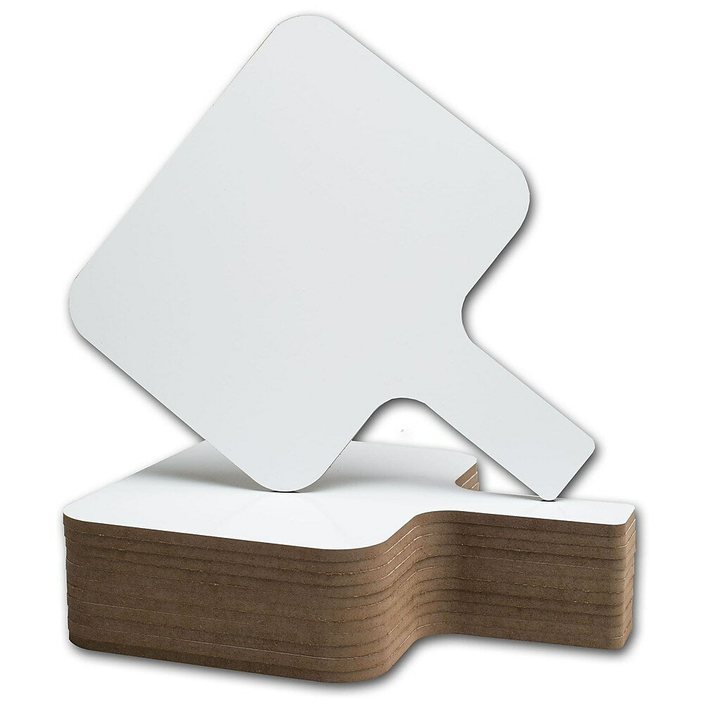 Image of Flipside Economy Dry Erase Answer Paddle, 8" x 9 3/4" Rectangle , 12 Pack (FLP10039)
