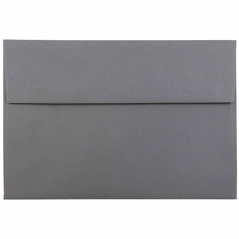 Image of JAM Paper A8 Invitation Envelopes, 5.5 x 8.125, Dark Grey, 1000 Pack (36396435B)
